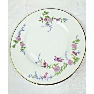 Fukagawa 8 Saucers Imperial Bone China, Gold Trim, Japan 6 1/4